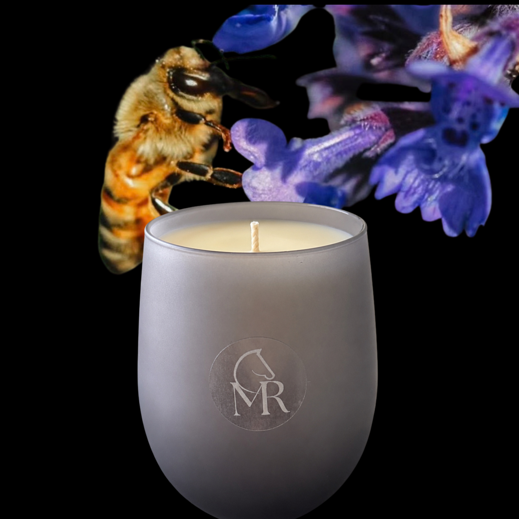 Hand-poured  luxury English Pear & Freesia candle by Miss Rio inspired by Dartmoor tors, Devon countryside and natural heritage.