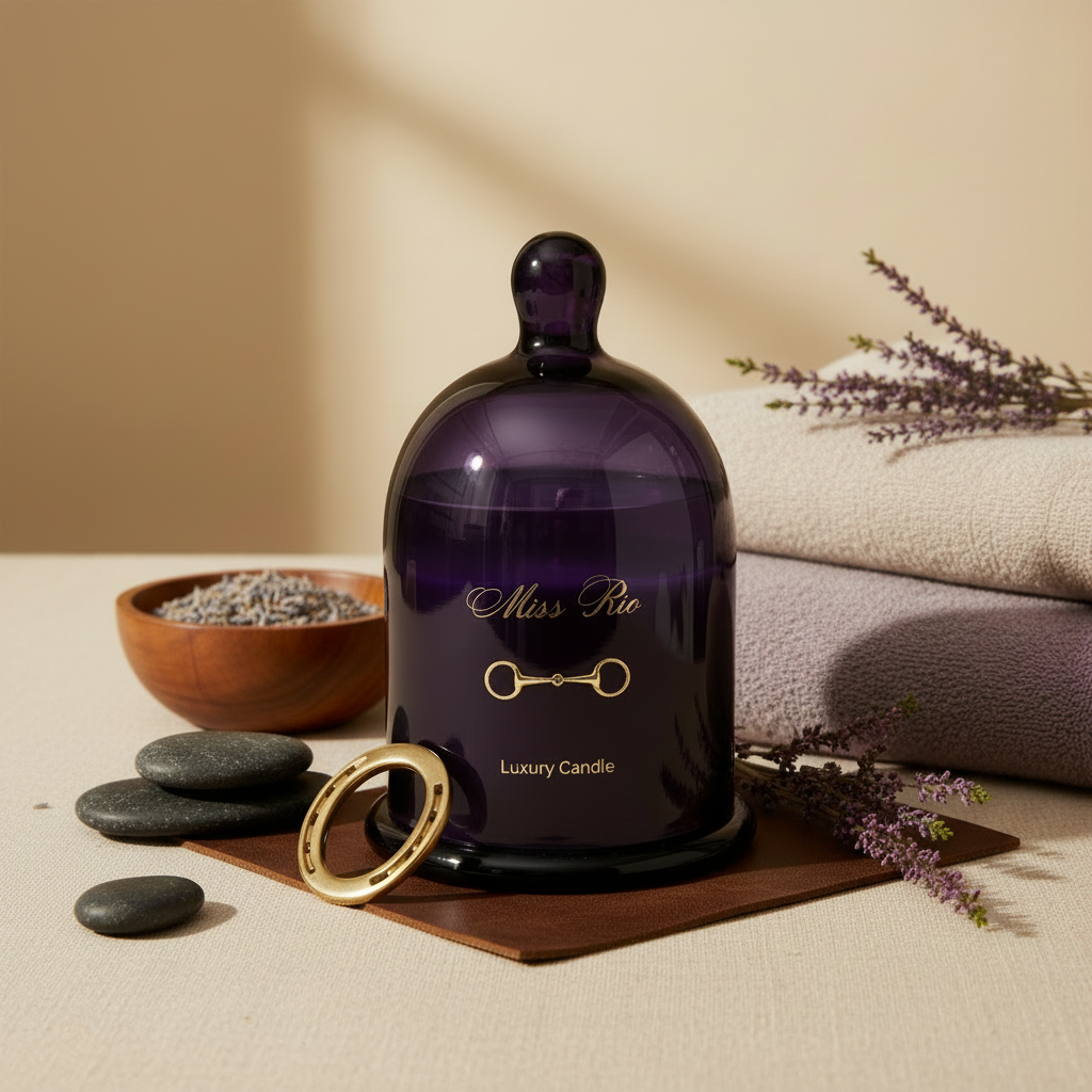 Enhanced Miss Rio Candle - Equestrian British Heritage equestrian candle with warming spices and coffee scent